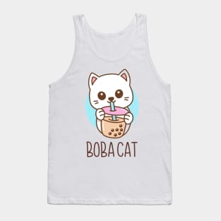 Boba cat Tank Top